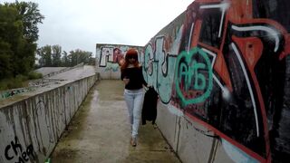 a vacant lot near residential buildings is a toilet for her, ScatKings.com Scat Porn 27 ScatKings.com Scat Porn